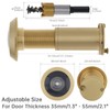 HOJLKLD Door Viewer Peephole,200 Degree Solid Brass Peephole with 16