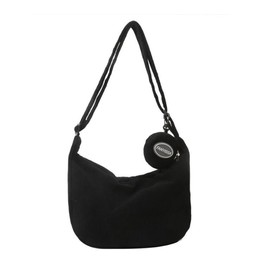 §u∞ulricar Women's Shoulder Bag, Corduroy Tote Bag, Zipper Included, Eco Bag, Solid, Harajuku, Simple, Multifunctional, Crossbody Bag, Handbag, Shoulder Bag, Popular, Stylish, Travel, Commuting to