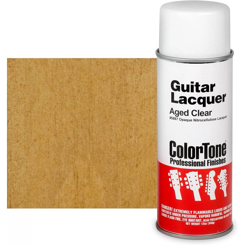 Stewmac ColorTone 50s Classic Colors Aerosol Guitar Lacquer, Aged Clear