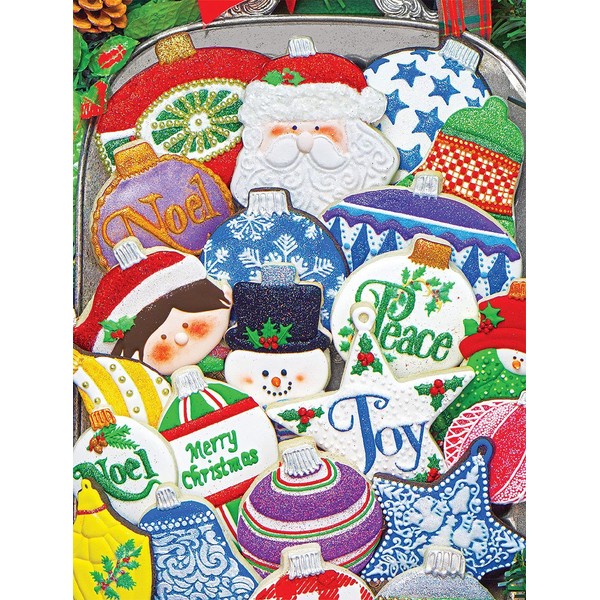 Springbok's 500 Piece Jigsaw Puzzle Christmas Ornament Cookies - Made in USA