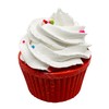 Dezicakes Cupcake Fizzy Organic Bath Bomb for Women- White Cupcake