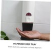 ULTECHNOVO 3 pcs Leakage Soap Dispenser Tray Plastic Holder for