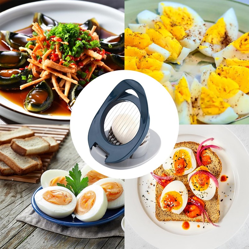 Boiled Egg Cutter, Egg Cutter, Egg Slicer, Stainless Steel, 2-in-1