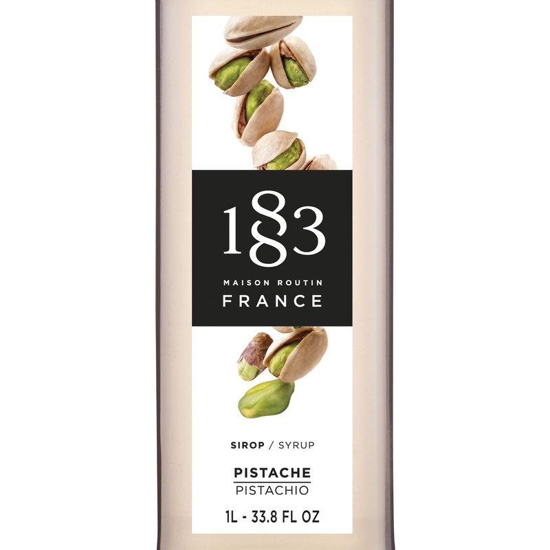 1883 Pistachio Syrup for Drinks, Made in France, 1 Liter