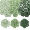 Conelist 50 Pcs Sage Green Wax Seal Stickers for Wedding