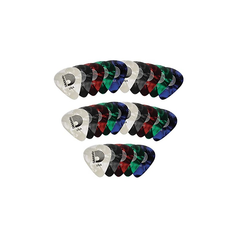 D'Addario Accessories | Paquete de Plumillas para Guitarra | 25