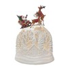 Regency 11.5" LED Battery Operated Timer Flying Sleigh Water Globe