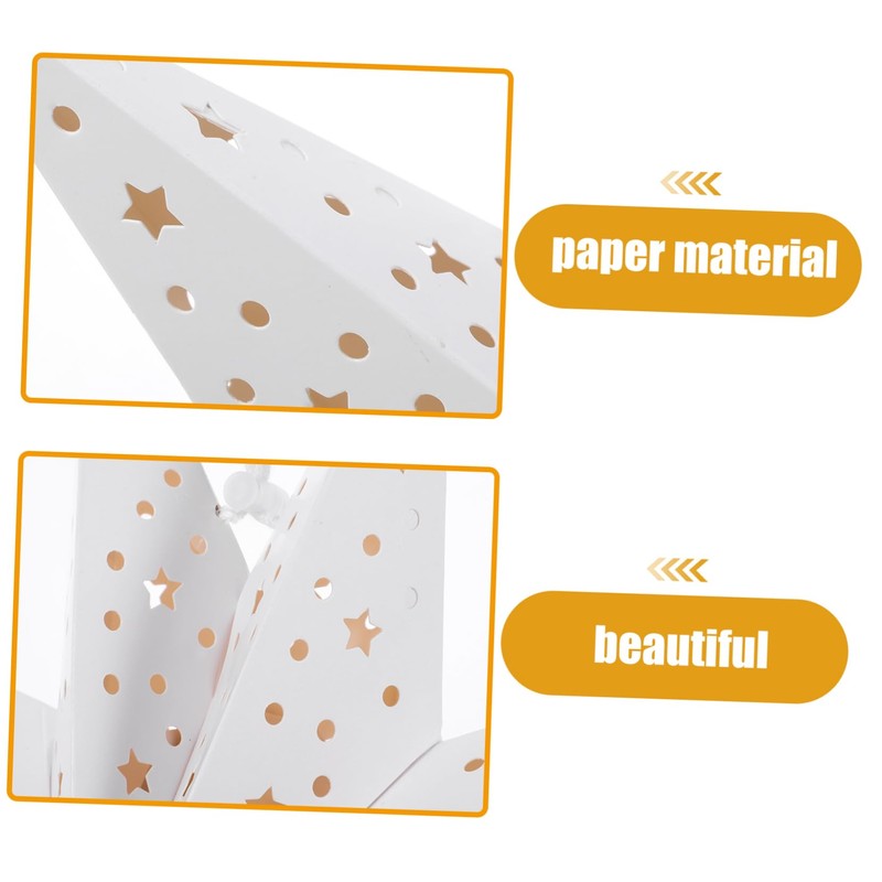 Homoyoyo 3pcs Christmas Shades Folding Paper Hanging Decorations for Warm