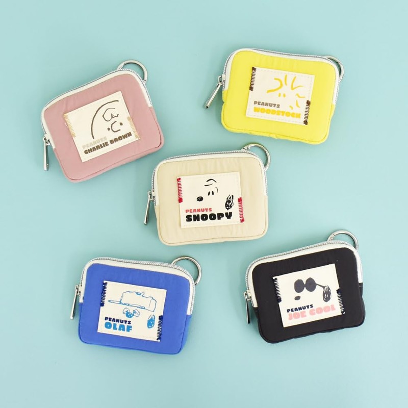 Mini Flat Pouch with Carabiner Patch, Woodstock (SPC-1301)