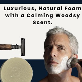 NoWasteMan Handcrafted Shaving Soap | Fresh Pine | Made with Natural Ingredients | 4OZ