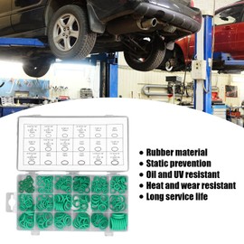 270-Piece Green Rubber Washer Gasket Assortment 20 Sizes Grommet O-Ring Classification Kit for Taps, Taps, Car Repair, Air or Gas Connections