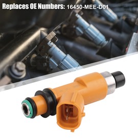 X AUTOHAUX 16450-MEE-D01 Fuel Injector Nozzle 12 Holes Disc for Honda CBR600RR 2005-2006 Yellow