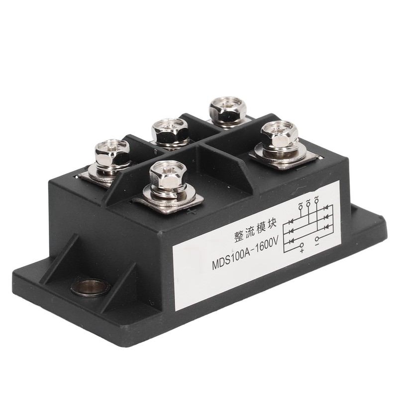 100A 1600V Bridge Rectifier Brass Plate Heat Dissipation 3 Phase