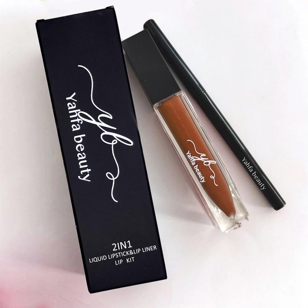 YAHFA BEAUTY | LIPLINER + MATTE LIQUID LIPSTICK | ALL-IN-ONE