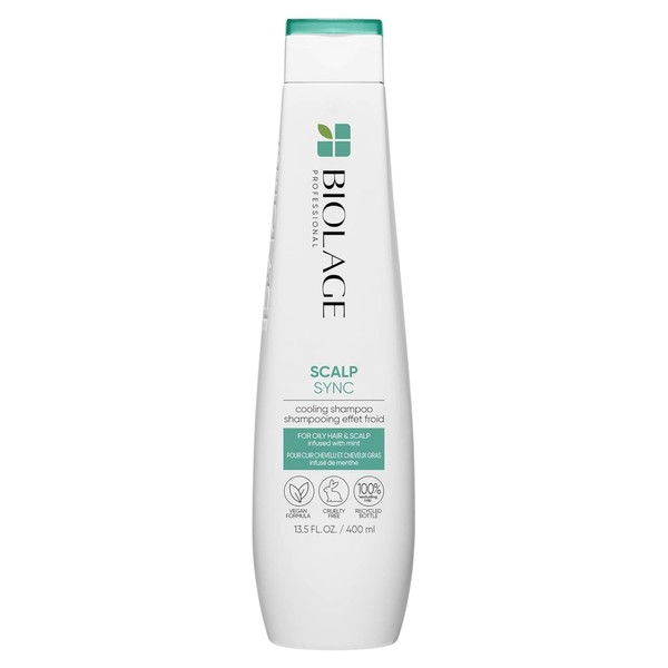 Biolage Cool Mint Shampoo - Balancing Shampoo for Oily Scalp,