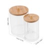 Baluue Bathroom Organizers and Storage Cotton Pad Dispenser Small Jars