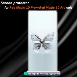 Cmiuubrer 2 Pack Privacy Tempered Glass for Nubia Red Magic 10 Pro/10 Pro+ Screen Protector, 9H Hardness Anti Scratch, Anti Spy Tempered Glass Film, Black Protector for Nubia Red Magic 10 Pro/10 Pro+