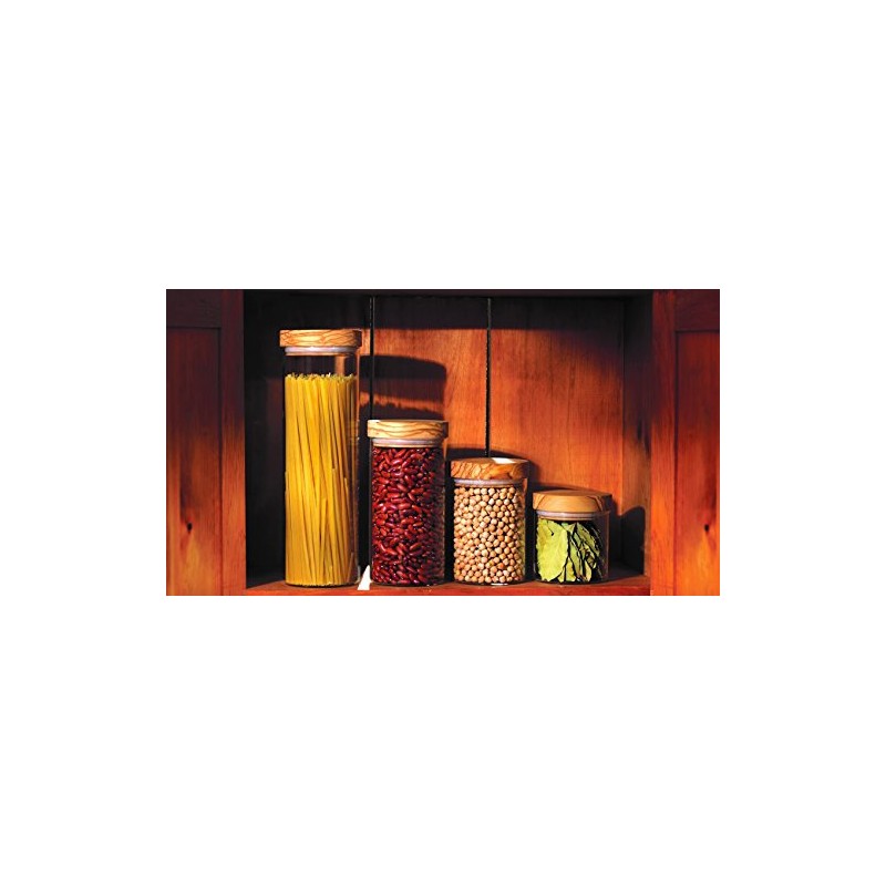 Bérard 35102 Storage Container with Lid 900 ml Olive Wood
