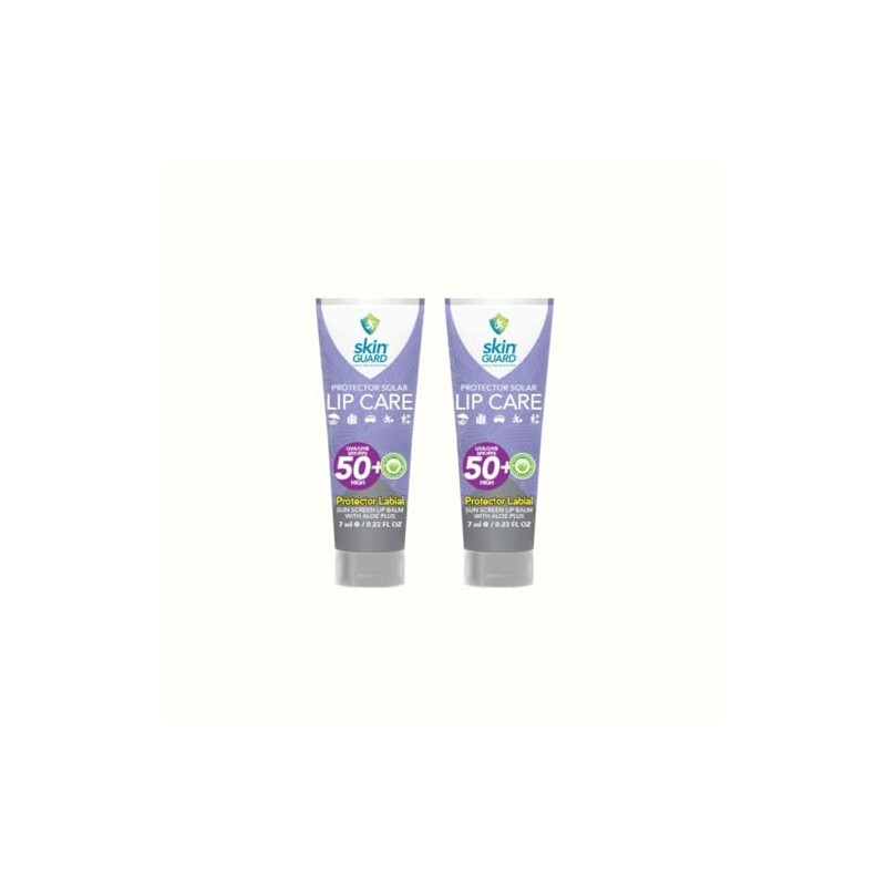 2 Pack Protector Solar Labial Bálsamo Fps 50+ 7ml Humectante