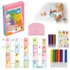 DGMI 35pcs Rainbow Scratch Art, Scratch Pictures for Children, Rainbow