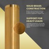 Highcraft 1-1/4” x 6” Threaded Tube 17-Gauge Brass Tube for