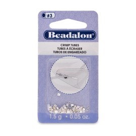 Crimp Tubes Size 3 1.5g-Silver-Plated