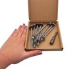 SKIR'CO (Pack of 10) Galvanised Roofing Bolts, 4.8 x 100mm