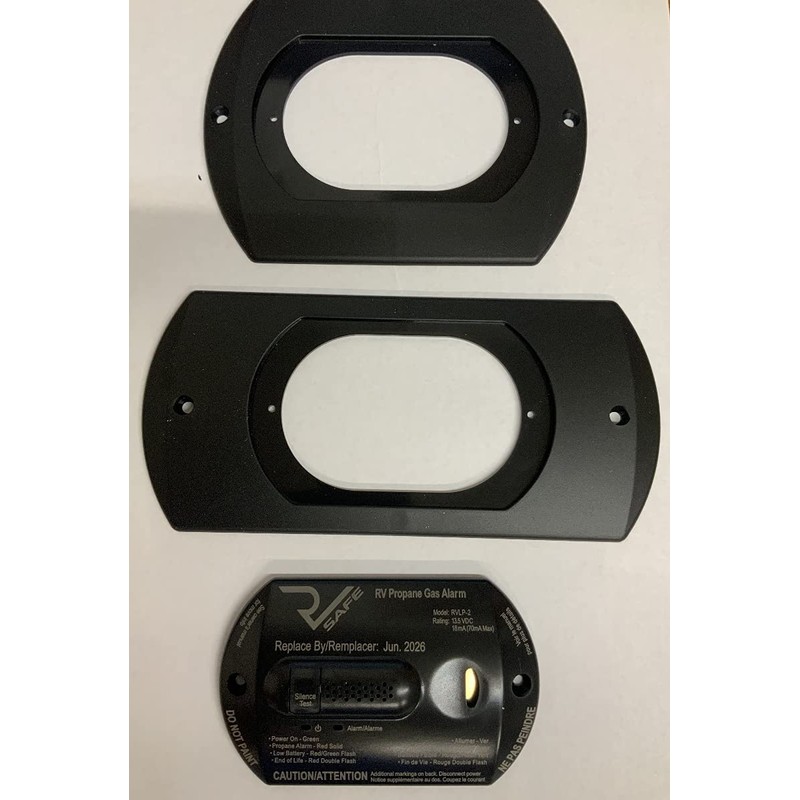 RV SAFE RVLP-2B Propane Gas Alarm - 2-Wire, Black