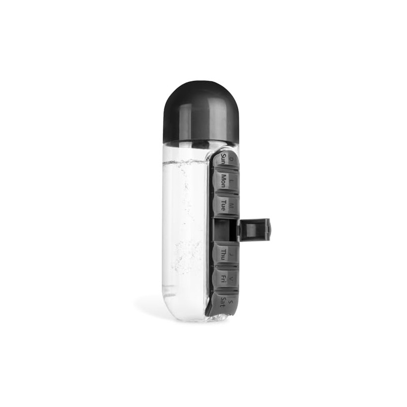 Cookawa 2-in-1 Water Bottle with Pill Organizer - 20 oz