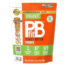 PBfit Organic Peanut Butter Powder Non GMO Gluten Free 30 Ounce  Protein Boost