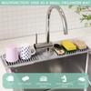 Doeklpo 24 Inch Silicone Faucet Mat for Kitchen Sink Splash