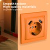 Wall Socket with USB Flush-Mounted Plug, 2 USB Sockets, Wall