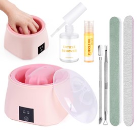 Quaferen Nail Soaking Bowl Heated: 50% Faster Soak Off Gel Polish Dip Powder Remover Bowl- Electric Soak Off Acrylic Nail Remover Manicure Bowls for Salon Home