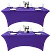 ZarzaaSik 2-Pack 4ft Spandex Table Covers for Rectangular Folding Tables