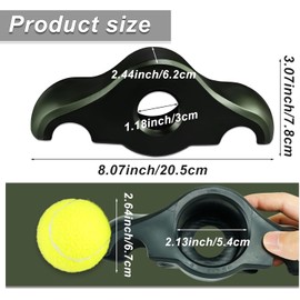 4 Pieces Rocker Feet Adapter Set Indoor Trainer Exercise Cycling Feet Mat Indoor with 8 Pieces Tennis Balls