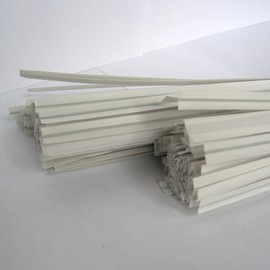 Weststone - 1000pcs 7" White Paper Twist Ties No-Rip for Garden Home Vegetable