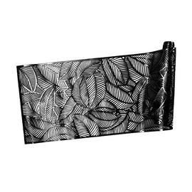 Maxwell & Williams Table Accents Cut-Out Runner 35x180cm Leaf Black
