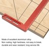 Hole Scribing Ruler Aluminium Alloy Woodworking Right Angle Ruler 45