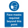 Pack of five - Face masks required beyond this point