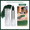 MINSHZEE Green Stain Lipstick, Green Matte Lipstick for Cosplay, St.