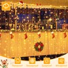 Ollny Curtain Lights 6.6x6.6ft, 200 LED String Lights with Remote