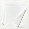 White Handkerchiefs, Plain, 20.9 inches (53 cm), Set of 3,