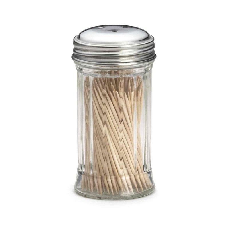Tablecraft Products Glass Toothpick Dispenser with Picks