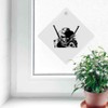 'Cowboy With Guns' Suction Cup Car Window Sign (CG00001980)