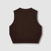 JAJU [JAJU/자주] 여 V넥 베스트_브라운 [JAJU] Women's V-Neck Vest_Brown