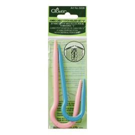 Clover 3008 U-Shaped Jumbo Cable Stitch Holders Set of 2