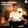 UNITY SALT Himalayan Salt Lamp - Warm, Soothing Glow for