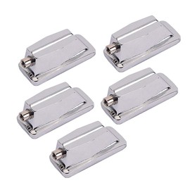 Alnicov Metal Claw Hook Snare Drum Lug M6 Thread for Jazz Drum Set Kit Accessories 5PCS,Chrome