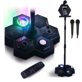 Singsation Performer Platinum Karaoke System with 2 Microphones, Remote & Stand