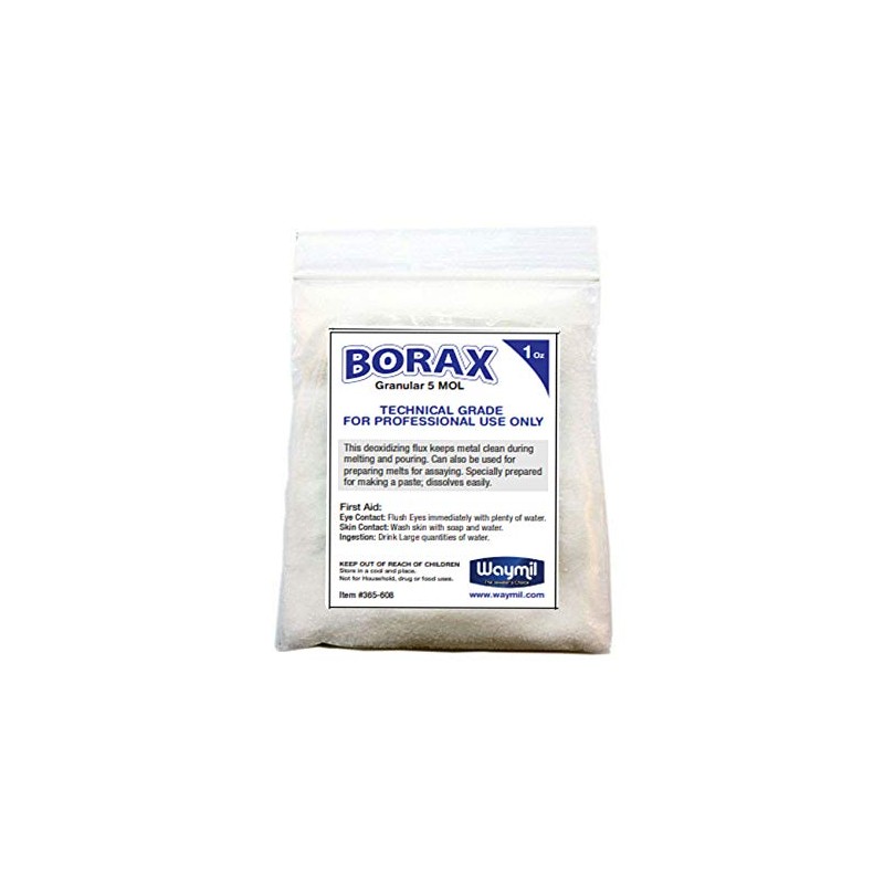 Borax 1 Oz For Glazing Crucible Dish Jewelry Casting Flux